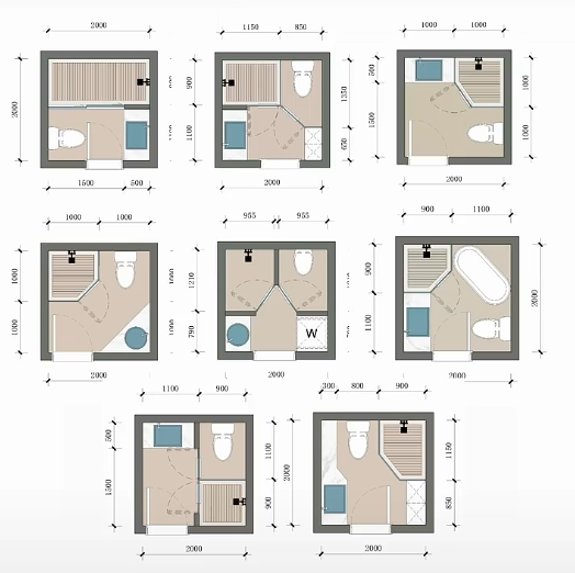 4平米的卫生间,一样能做干湿分离。