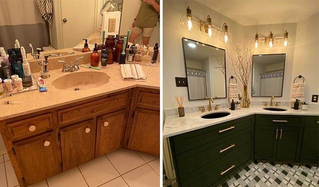 外国网友分享一波令人惊叹的家居改造对比图,看得人都手痒了!