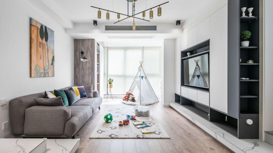 坚持把客厅做下沉式，112㎡全屋通透大方很高级！晒一晒