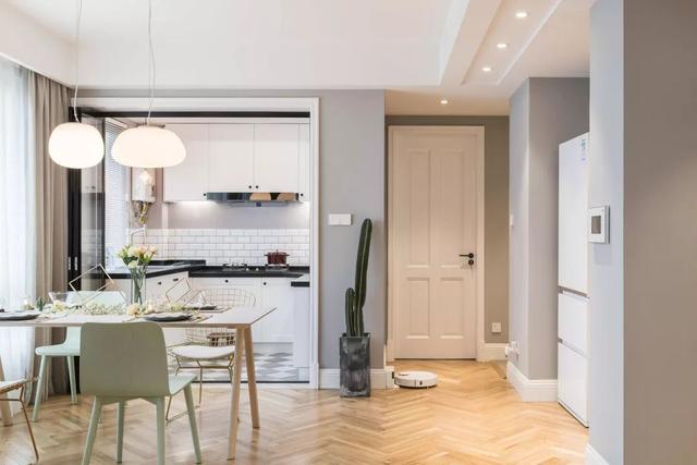 她用「灰+绿」完美诠释高级北欧风,还实现了九大功能区,真棒!