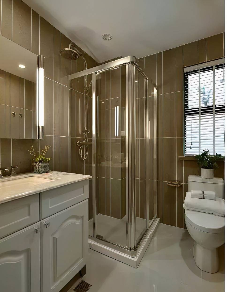 小户型卫生间只有4-5m2,也能够非常实用!