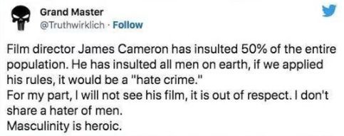 詹姆斯·卡梅隆|卡梅隆也被骂!外国网友抵制《阿凡达2》:他侮辱了所有男性