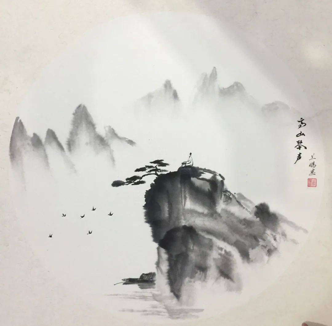 扬州|管兰鹏创作的山水画气势磅礴，苍茫雄逸而又明净秀美