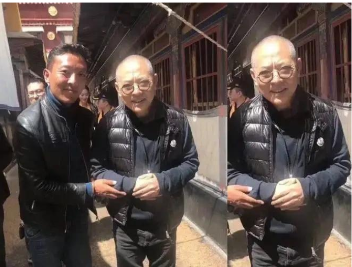 李连杰|一次,李连杰邀请鲁豫来家里吃饭,鲁豫看着一盘黑乎乎的肉,夹起来尝了一片