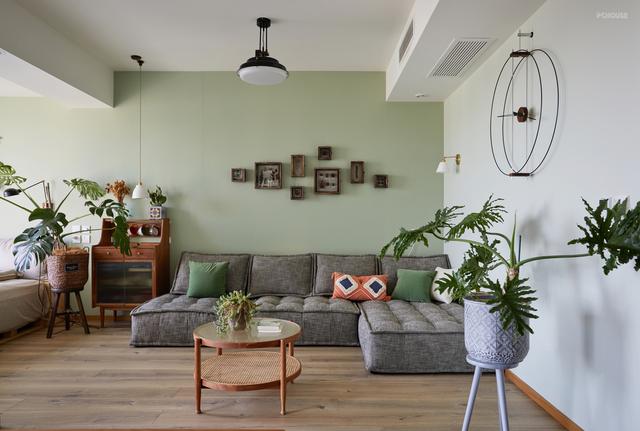 巧妙的浅绿色,让家变得更加自然,点亮生活温暖家人