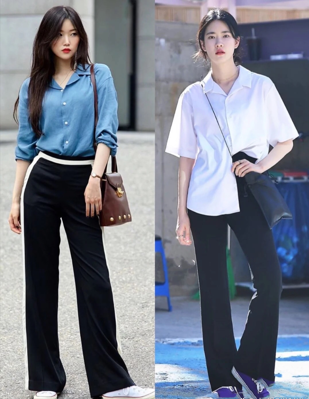 穿衣搭配 韩国女生的穿搭,明明衣服那么肥,为什么还是很显瘦呢?