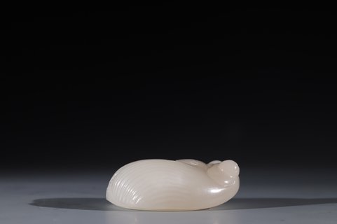 |晚清 和田玉 蝉形 把件