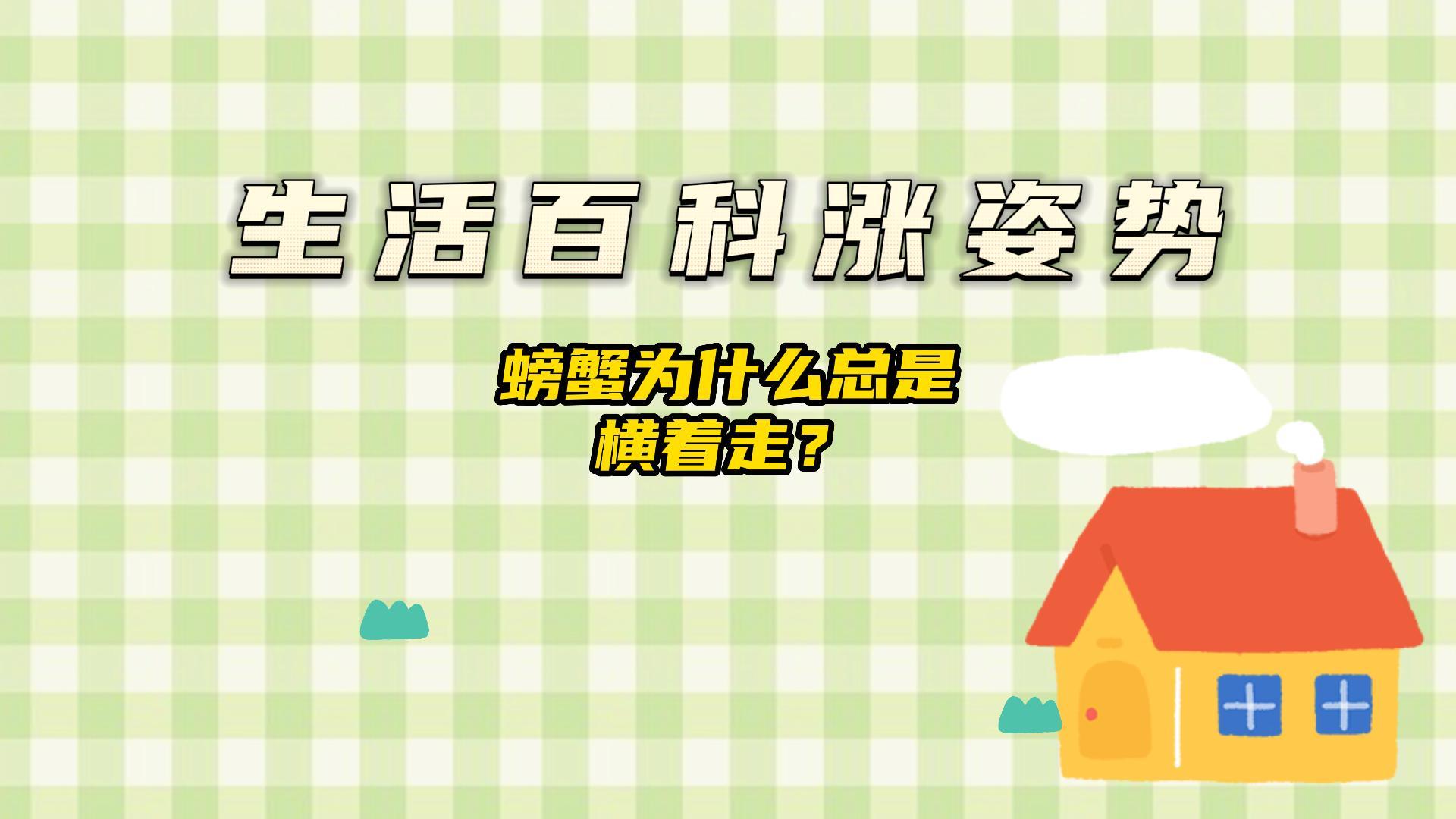 螃蟹为什么总是横着走?#生活百科#涨知识#科普小知识@生活百科涨姿势