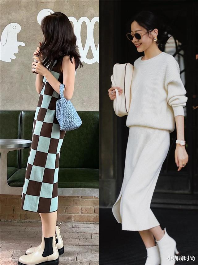 到了秋天才发现:不兴裸靴了!满大街都在穿“无痕靴”,洋气显高