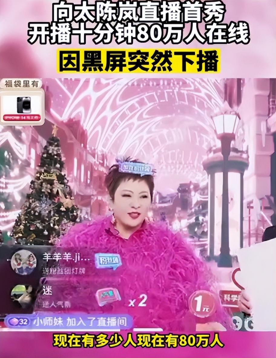 向太|3小时销售额破1亿，各大巨星应援，向太陈岚地位果然不一般