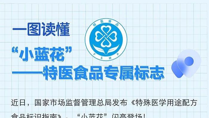 一图读懂“小蓝花”——特医食品专属标志