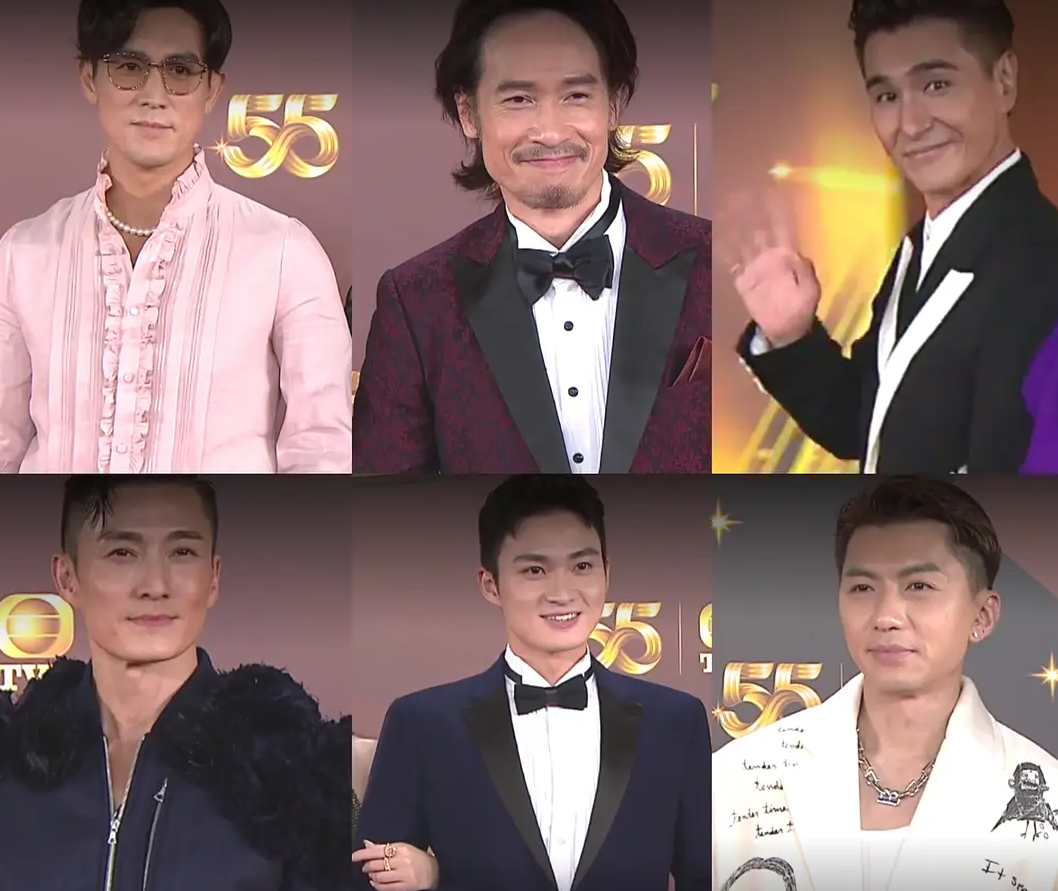 台庆|TVB台庆红毯走秀，众星造型廉价一股影楼风，如同乡村大舞台