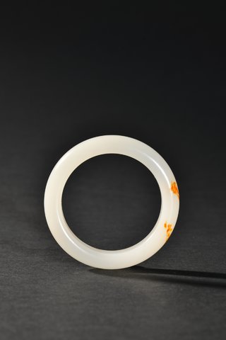 和田玉籽料|和田玉籽料素纹手镯