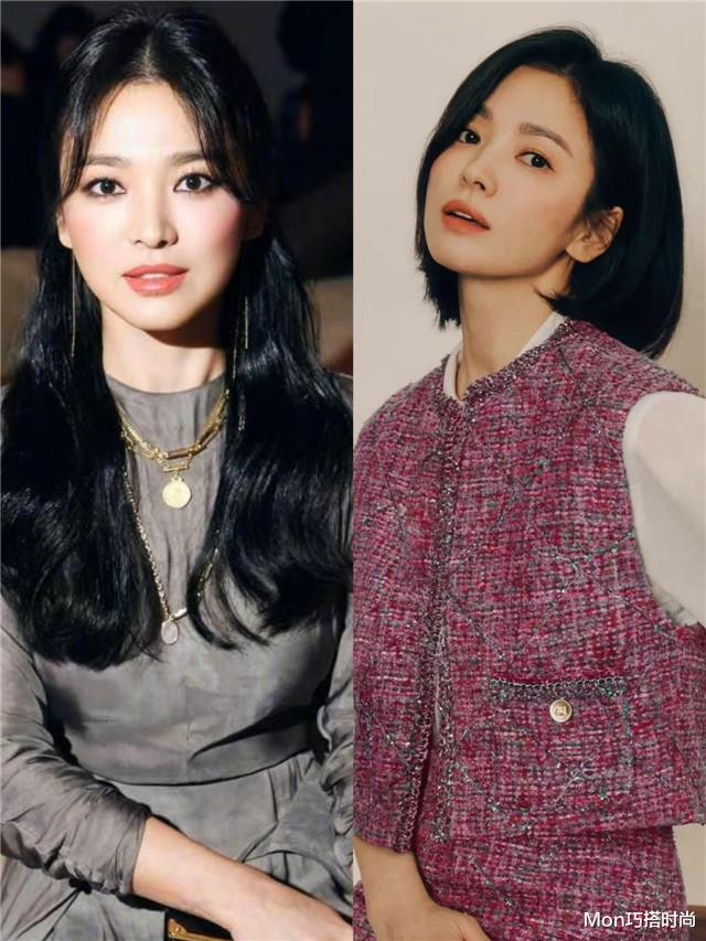 短发 看了宋慧乔的发型才明白：原来女人到了中年剪短发，更加洋气减龄
