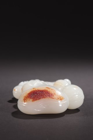 葫芦|清代-和田玉籽料多子多福葫芦挂件