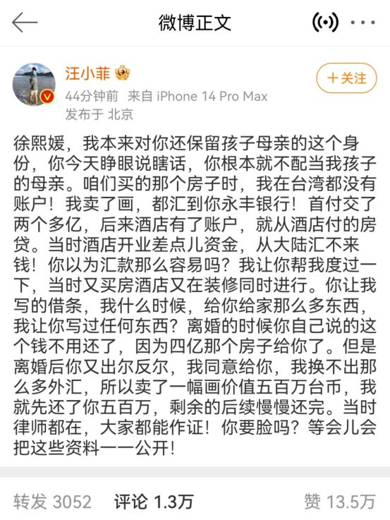 大S|曹云金的发票也比不上大S的借条!