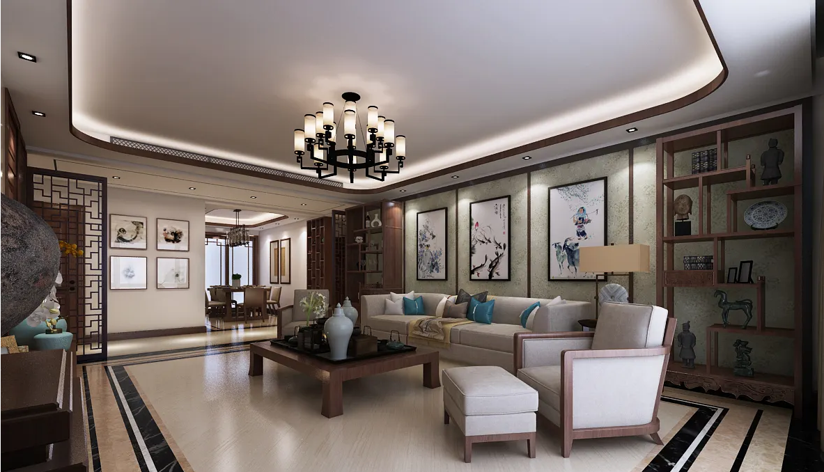 100种，新中式装修设计方案，不可能没有一种适合你的爱家。