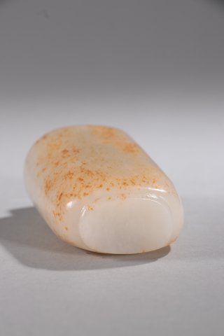 和田玉籽料|回流-和田玉籽料原石鼻烟壶