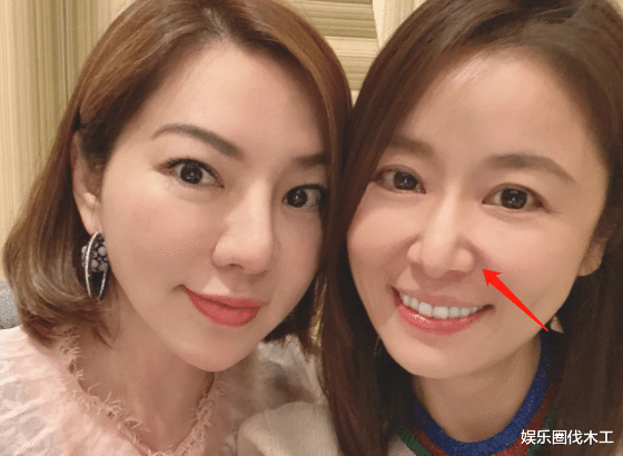 林心如|林心如素颜与网红合影，鼻子怪变歪被疑整容，华哥憔悴不如服务员