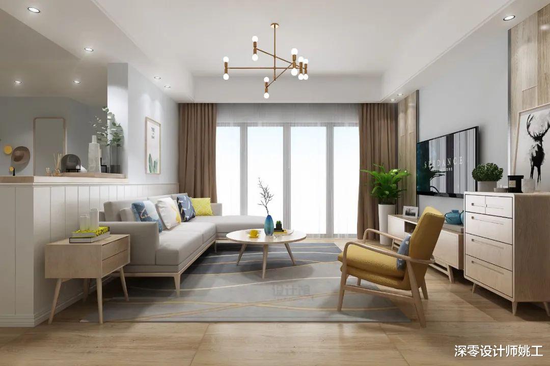 不小心买到横厅户型,沙发摆放参考这6种,放中间就有2个客厅