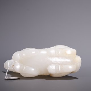 和田玉籽料|旧藏·和田玉籽料望子成龙摆件