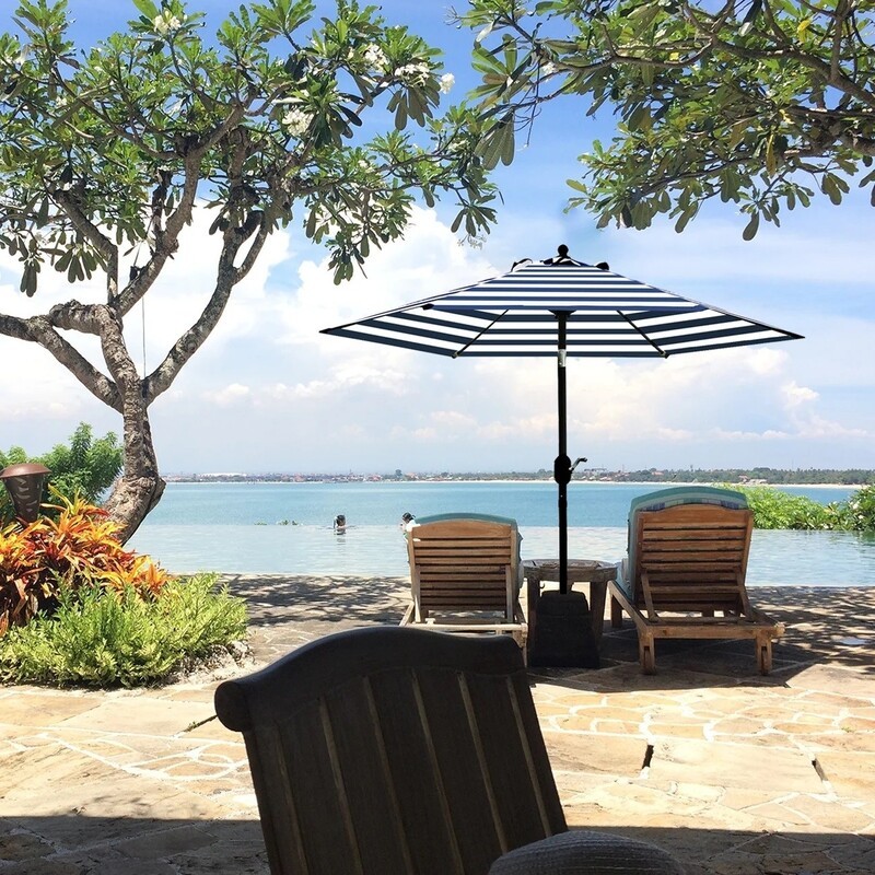 炎热的夏天,喜欢在户外或露台上休闲,10款遮阳伞满足你的选择