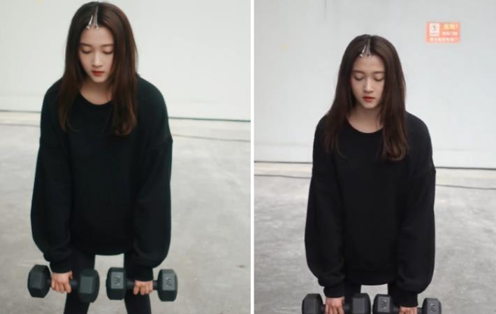 关晓彤|关晓彤晒近照分享健身日常,一双腿又细又长,还有人称她胖?