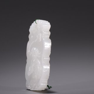 和田玉籽料|旧藏·和田玉籽料瑞兽玉牌