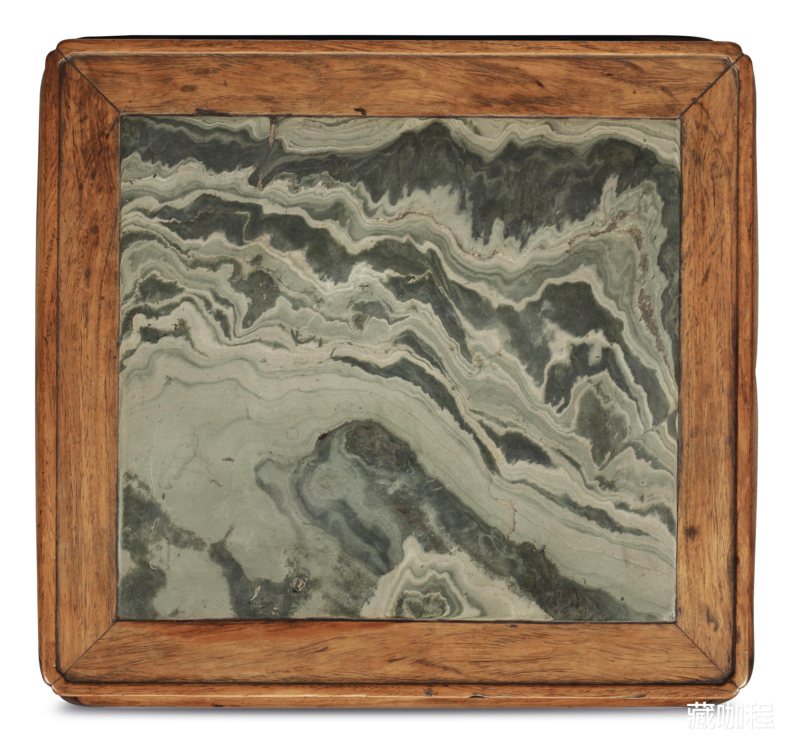 翡翠|嵌石面还带抽屉,黄花梨四足方几估价五百万