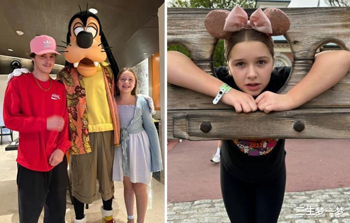 哈珀·贝克汉姆|贝克汉姆带1家4口逛迪士尼！小七变瘦，贝嫂少女心泛滥，太幸福