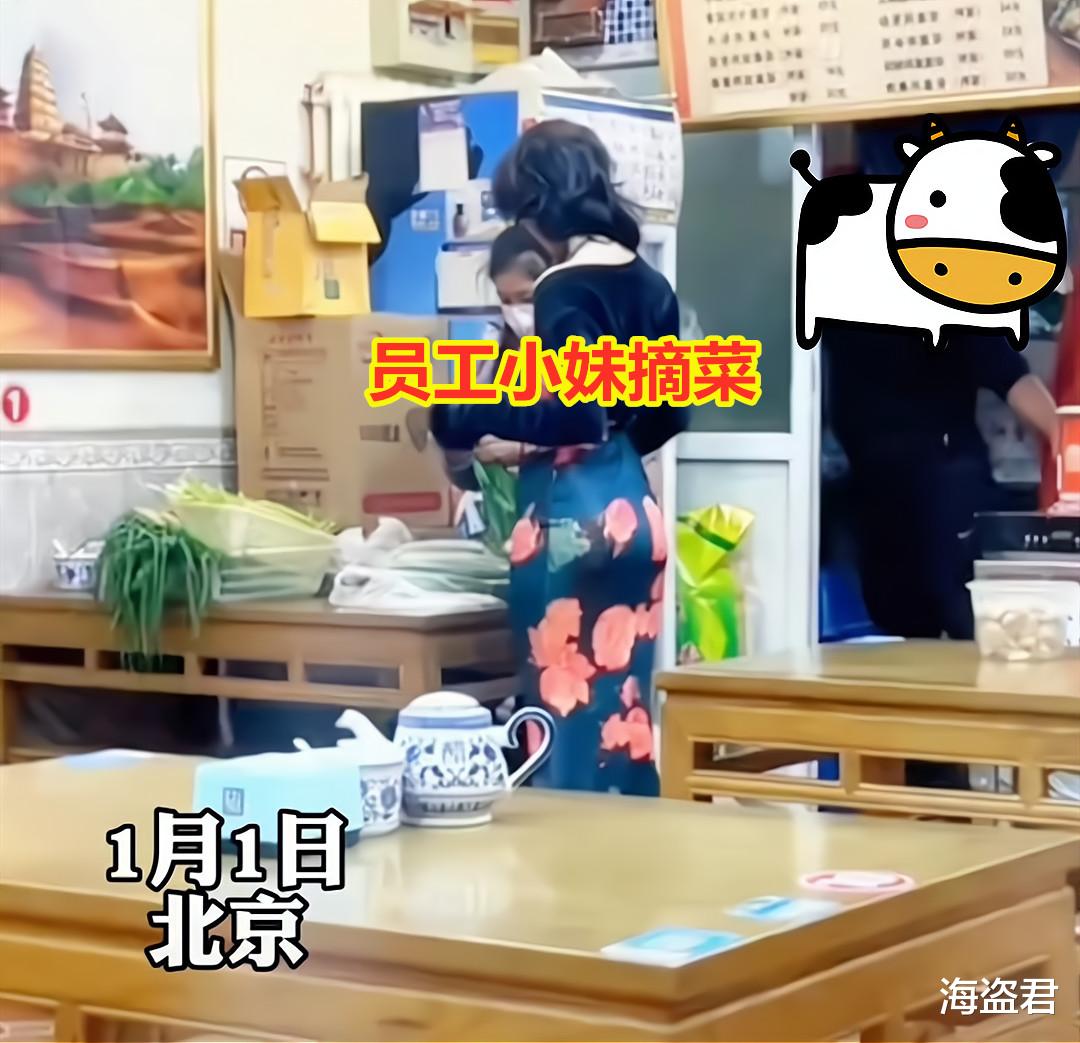 打工妹工作时心血来潮,穿着清凉开始热舞,老板娘偷瞄后厨的反应