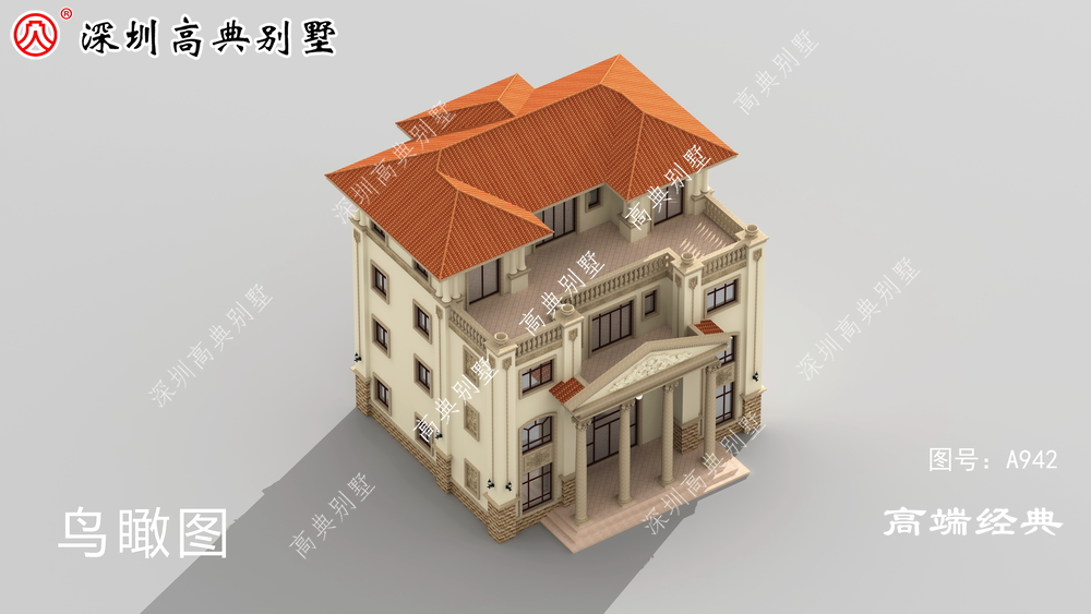 农村建房，风格各异，最经典的还是高挑的门廊