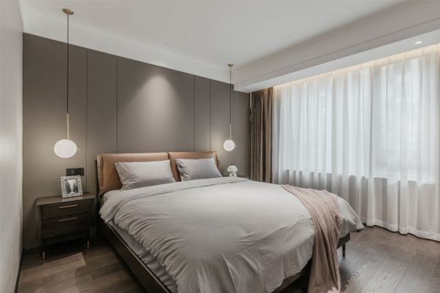 140平四房改两房现代风设计,在删繁就简中呈现出诗意的空灵