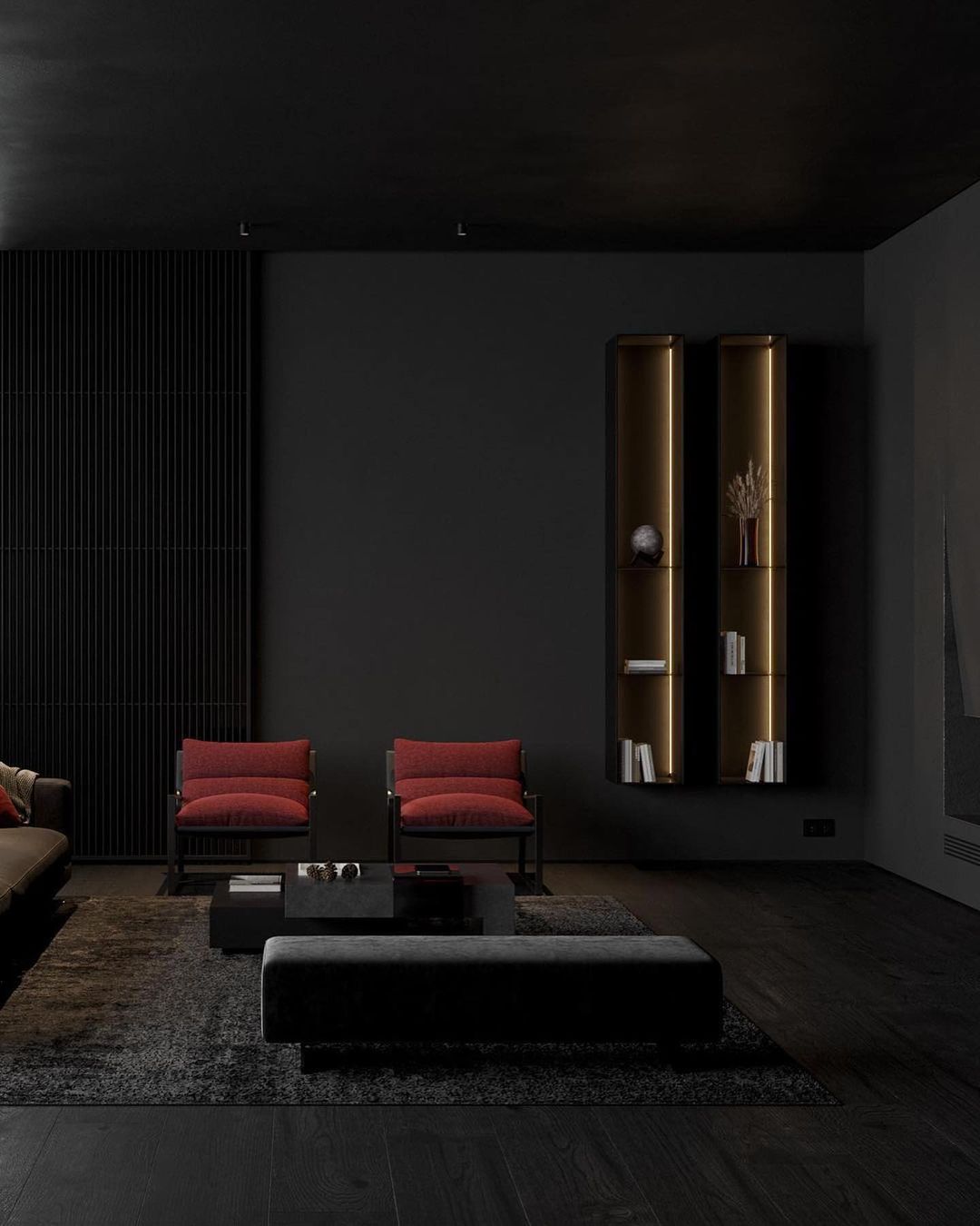 黑色经典室内空间欣赏