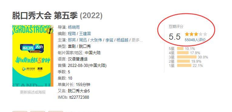 李诞|被骂了一季的《脱口秀大会5》,因为李诞一个举动,评分再次上升