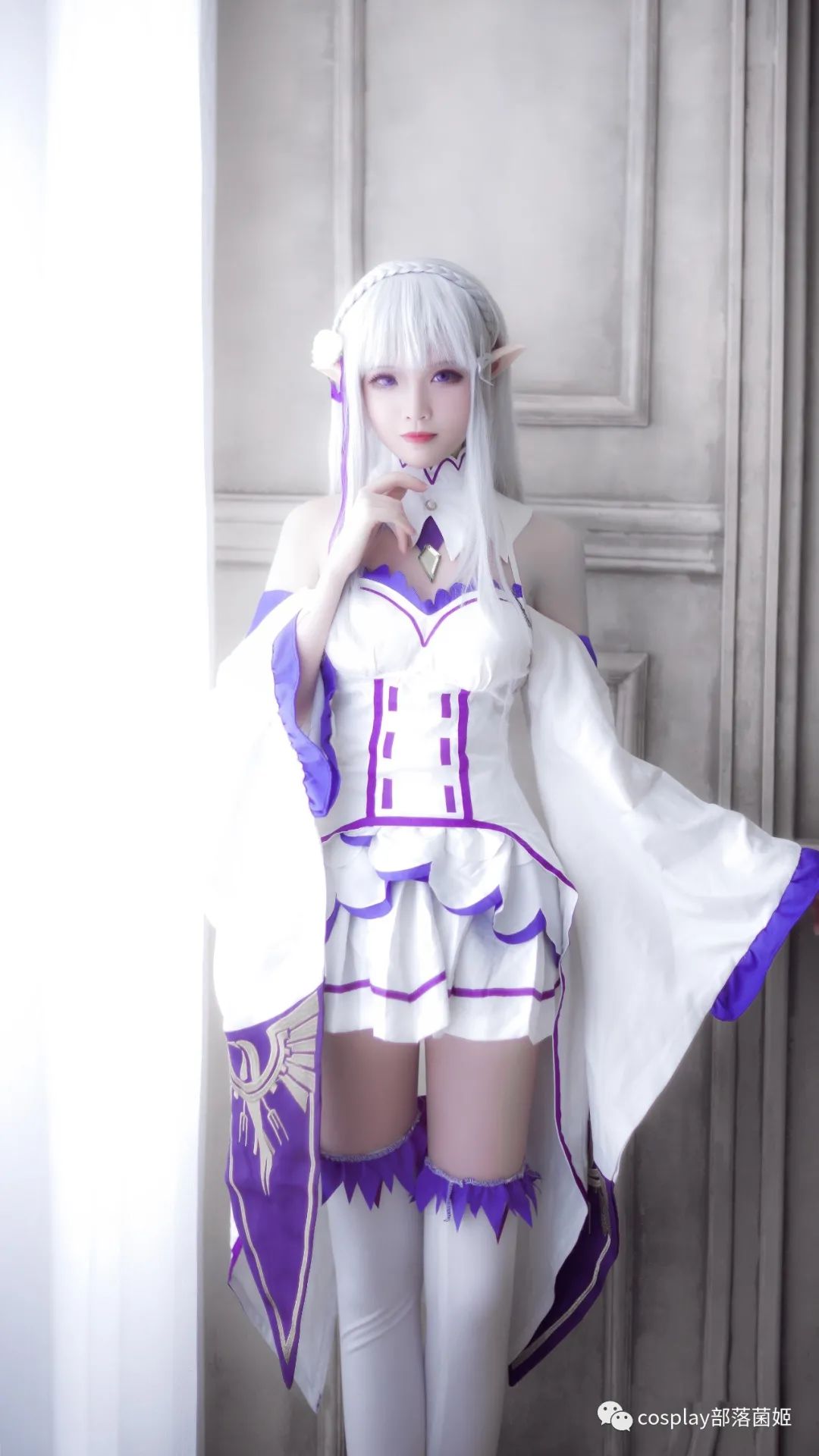 艾米莉亚|cos：美如画艾米莉亚cos正片@黑然