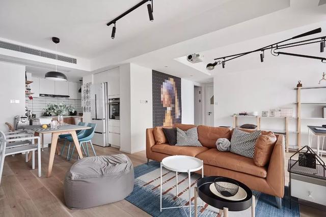 110平方米的北欧风格小三居，颜值高而且实用，轻奢还温馨，稳了