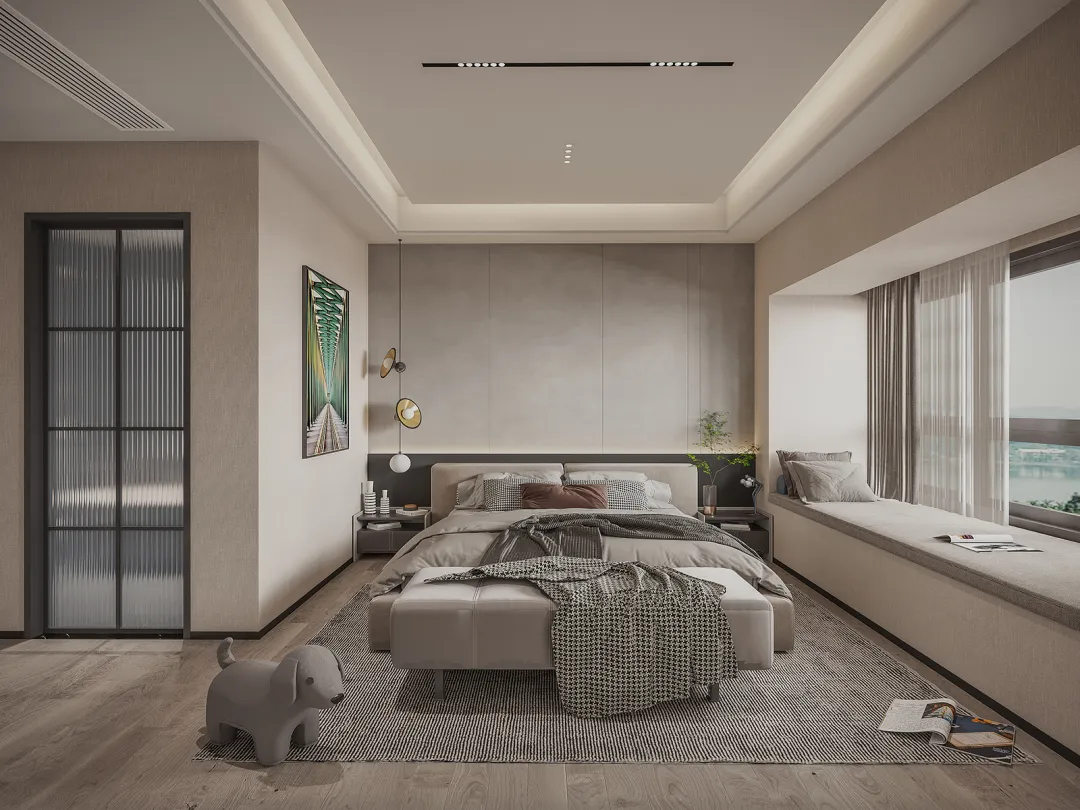 曼城142㎡现代风格,简约素净