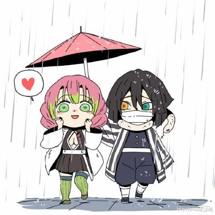 鬼灭之刃|鬼灭之刃：下雨天里的九柱，讨厌鬼水柱的悲伤，连雨都躲着我？