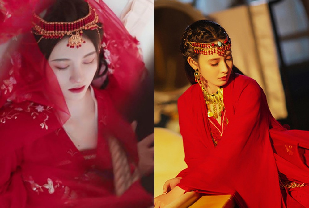 撞衫|7组「古装剧撞衫」对比!田曦薇婚服撞衫刘诗诗,赵露思蓝衣撞衫杨紫