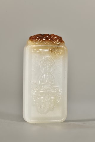 和田玉籽料|和田玉籽料观音牌