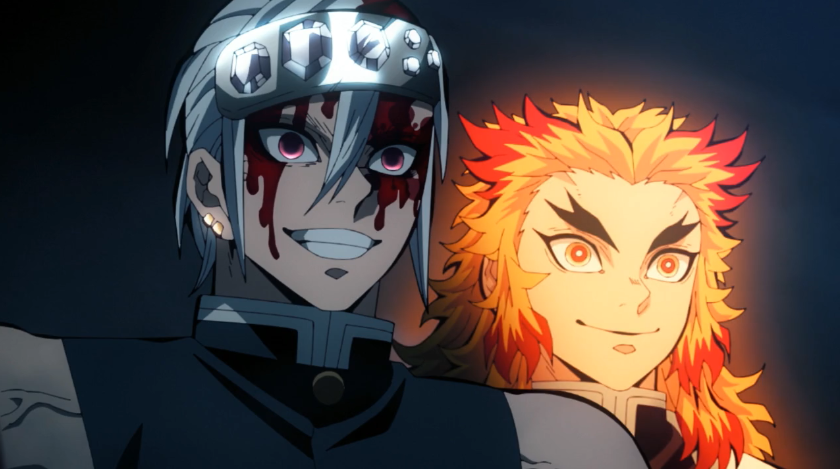 炭治郎|鬼灭之刃第8话,宇髓联手炭治郎对付妓夫太郎,终于把他逼上绝路