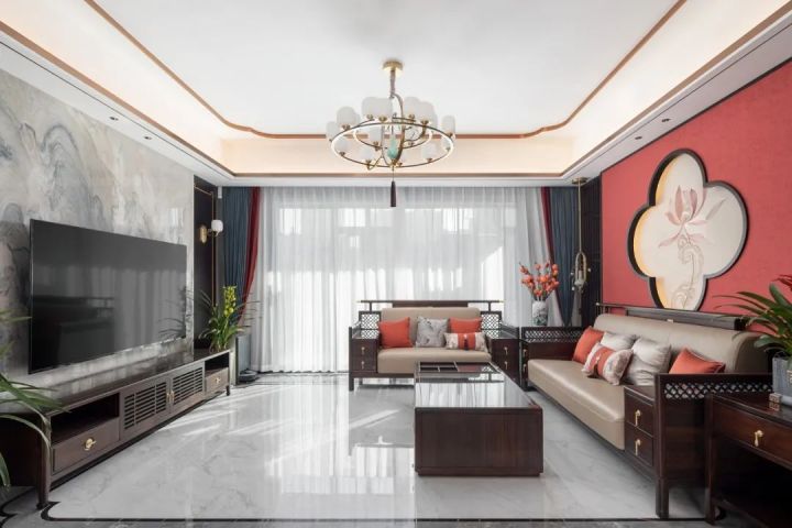 【大咖设计】189平禅意新中式装修案例 中西双厨设计+独立衣帽间