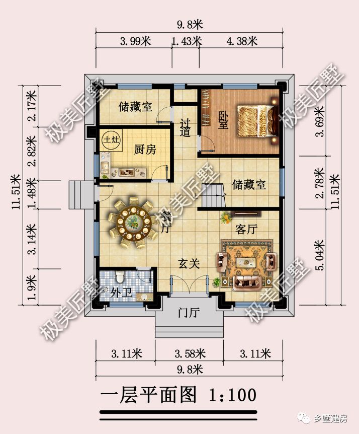 四面多开窗设计,采光和通风好得没话说,喜欢就赶快收藏吧
