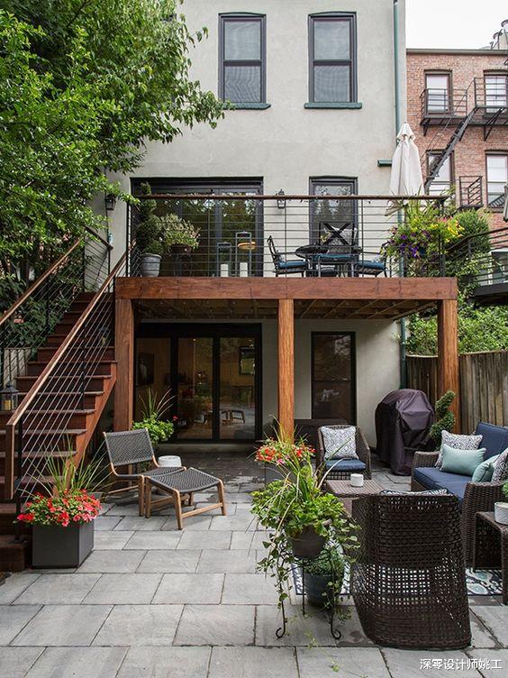 个人住宅建议加建户外楼梯,2楼平台直接下院子,用起来格外省心
