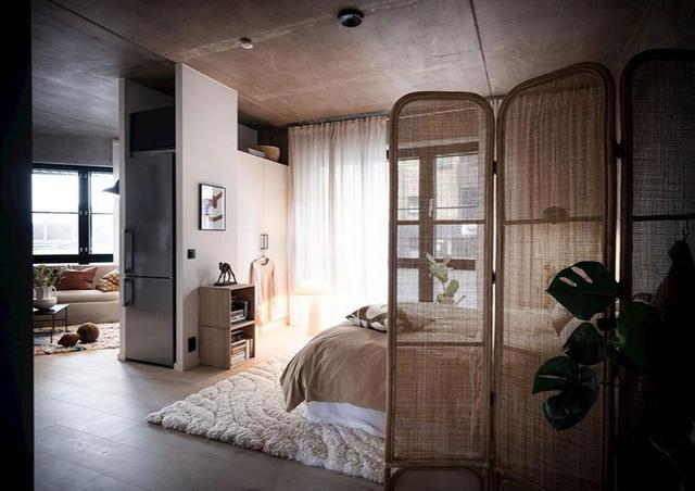 38平不规则小户型,墙面天花用混凝土,你会喜欢这样设计的家吗?