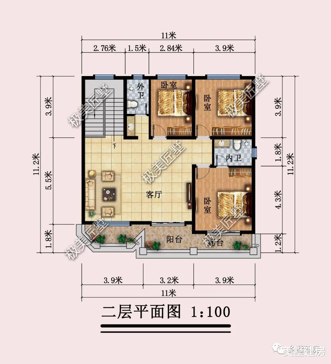 老家有地不浪费，建栋合适的二层简欧，修养身心尽享生活