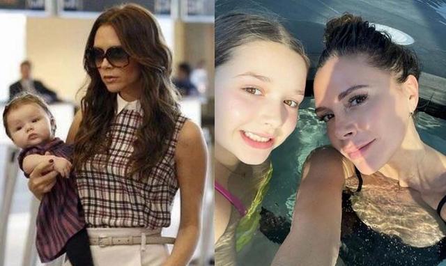 哈珀·贝克汉姆|11岁就开始喝酒了？贝克汉姆女儿早熟，脸盘比妈还大有点长残了