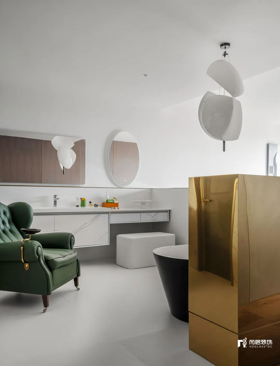 实景|400平米简约别墅装修 隐形门设计尽显高级美学