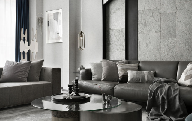 暗色系装修风格,让空间变得轻奢而又内敛,充分满足业主需求